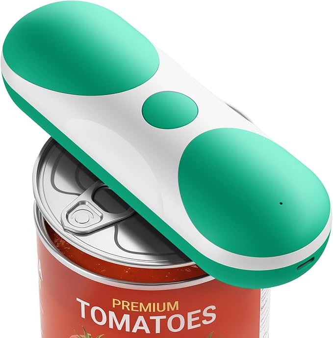 Electric Can Opener, One-Touch Automatic Can Opener, USB Rechargeable Electric