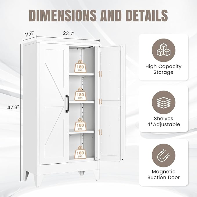 Yizosh Metal Storage Cabinet