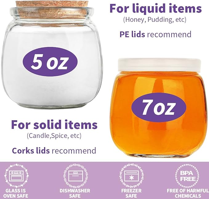 Syntic 40 Pack Small Glass Jars