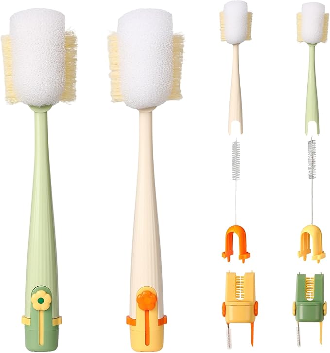 5 in 1 Bottle Cleaning Brush Set, 2026 Multifunctional Lid Brush Cleaning Tool