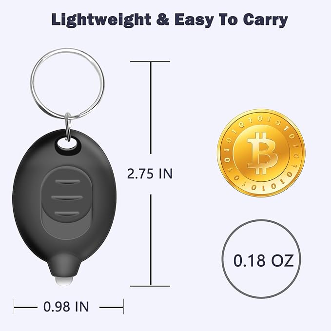 Mini LED Keychain Flashlight, 32-Pack Ultra Bright White Light, Small Pocket Keyring Torch for Emergency, Batteries Included