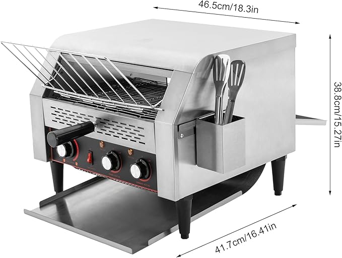 Commercial Conveyor Toaster, 2400W Heavy-duty Toasters