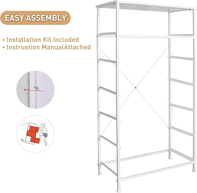 Mifuro Tall Dresser for Bedroom, Vertical Storage Organizer Tower