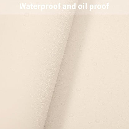 Leather Dresser Cover,1.8mm Thick,14x72 Inch,Dresser Protector Top,Dresser Top Protector,Dresser Cover Top,Dresser Top Cover,Dresser Cover Top for Bedroom.(Off White+Light Gray,14x72)