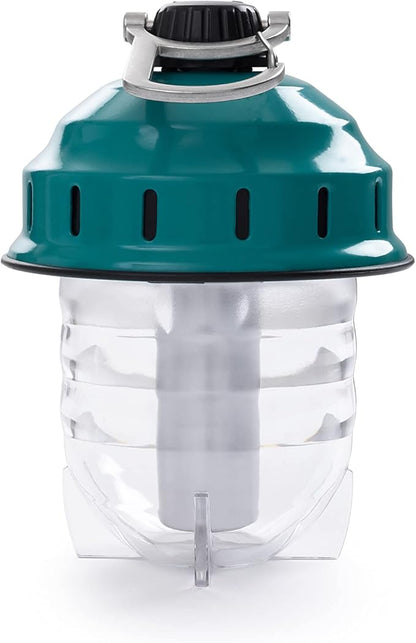 Barebones Beacon Hanging Light ??Teal, Rechargeable LED Camping Lantern with Adjustable Brightness ??Weatherproof Vintage-Style Hanging Lantern for Outdoor Adventures and Year-Round Use