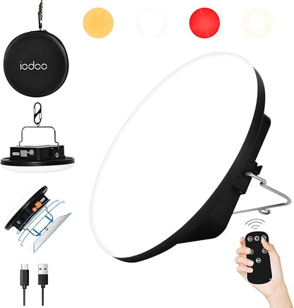 16500mAh 60W Rechargeable Camping Light with Remote 3000LM 2700/4000/6500K LED Camping Lantern Portable IP65 Waterproof Tent Lights Power Failure Emergency Survival Kits for Fathers Day Gift