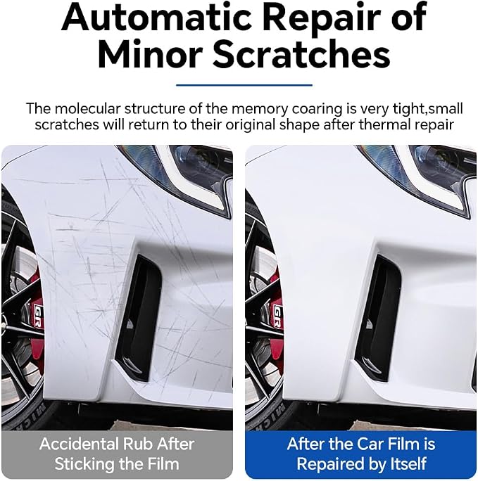 for Toyota Corolla GR 2023-2024 TPU Clear 9Mil Pre-Cut Paint Protection Film Car Vinyl Wrap,PPF Transparent Protective Anti-Scratch Self Adhesive Waterproof Car Wrap Film,for Rear Side