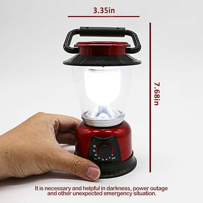 Camping Lantern Battery Powered Decorative Variable Power Retro Light, Adjustable Brightness Dimmable Camping Lamp for Hiking, Fishing, Repairing and Emergency Lighting 4 Pack (4)