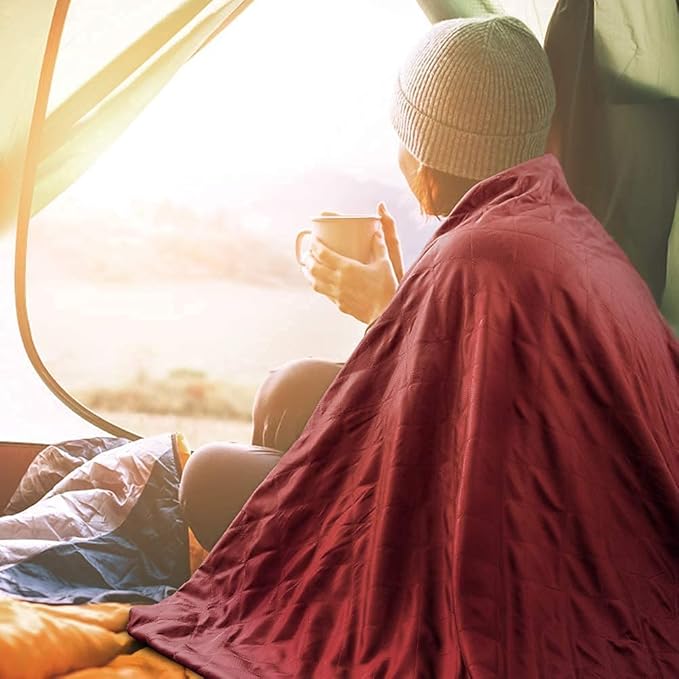 Forceatt Camping Blanket, 79" X 57" Large Outdoor Blanket, Sandproof, Waterproof for Outdoor Festivals, Beaches, Picnics, Stadium，Camping, Parks, Hiking, Travel, Family Suitable for 4 Seasons.