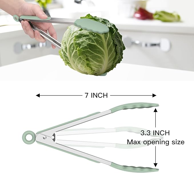 Hotec Mini Silicone Kitchen Tongs