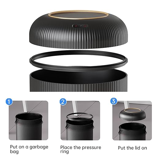 URALFA Motion Sensor Trash Can