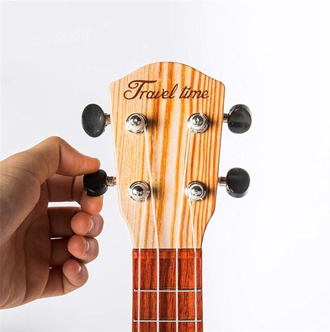 YOLOPARK 17" Kids Toy Guitar for Girls Boys, Mini Toddler Ukulele Guitar with 4 Strings Keep Tones Can Play for 3, 4, 5, 6 7 Year Old Kids Musical Instruments Educational Toys for Beginner (Wood)