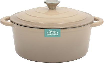 Gibson Home Addlestone 5 Qt Enameled Cast Iron Dutch Oven Pot