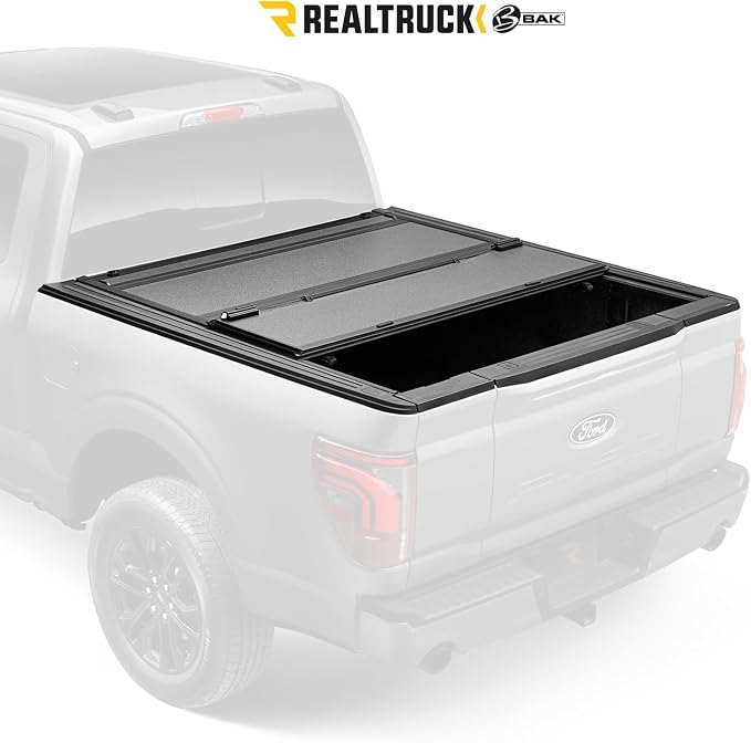 RealTruck BAK BAKFlip MX4 Hard Folding Truck Bed Tonneau Cover | 448333 | Fits 2019-2023 Ford Ranger 6' 1" Bed (72.7")