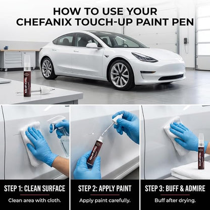 2 PCS Gray Touch Up Paint for Cars & Motorcycles – Car Scratch Remover, 2-in-1 Brush & Pen, Paint Scratch Repair Kit with Quick-Dry Formula for Multi-Brand Vehicles
