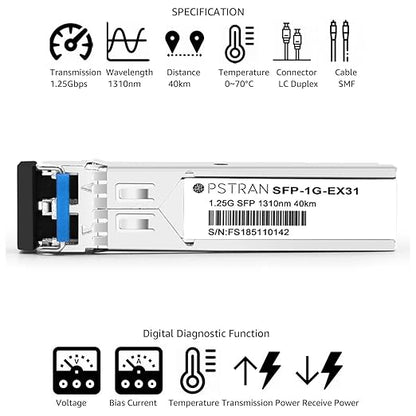 OPSTRAN 1000BASE-EX SFP Optical Transceiver Module Compatible