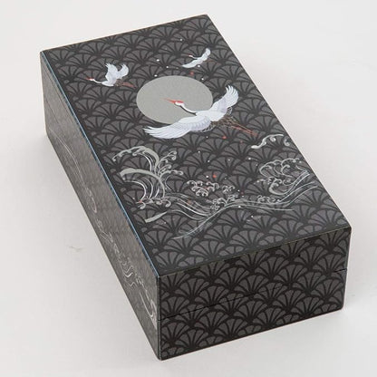 Bits and Pieces - Soaring Cranes Secret Puzzle Box - Wooden Money Box Brainteaser - 10 Step Solution Brain Game