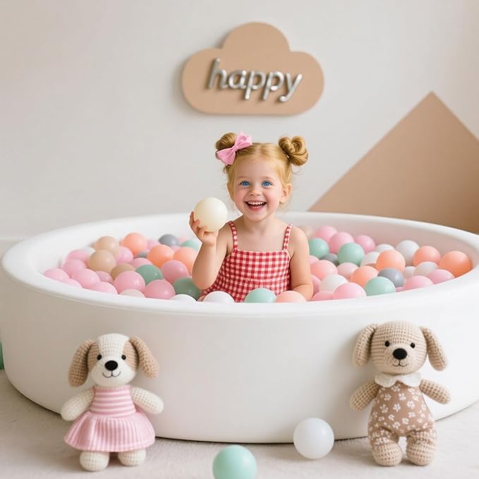GOGOSO Balls for Ball Pit - Plastic Ball for Toddlers, Baby Kids Ball Pool Decoration 50 100 200 300 500 1000 (6 Colors, 200 Balls)