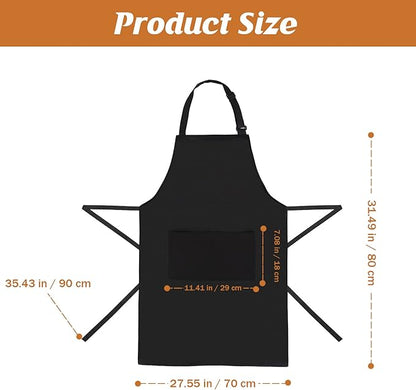 4 Pack Adjustable Apron, Machine Washable Apron Perfact