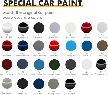 (Shadow Black (G1) Car Touch Up Paint for ford, Car Paint Scratch Repair Kit, 2 in 1 Premium Scratch Remover Pen with Exact Color-Matched