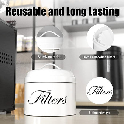Coffee Filter Holder, Basket Storage Container