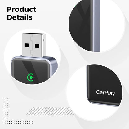 Smart Carplay Adapter with Wireless Connectivity, Android Auto Conversion for Universal Vehicle Integration, Cordless Carplay