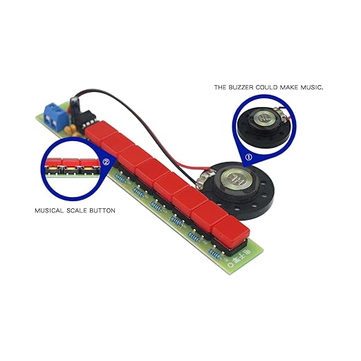 Soldering Practice Kit DIY Electronic Organ Plug-in Circuit Kit Learn Soldering Kit for DIYers Learning Electronics (05DZQ04)