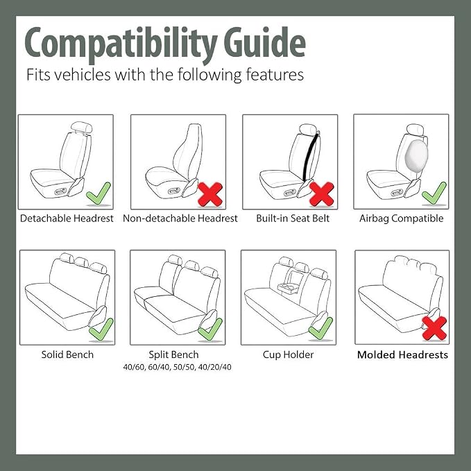 FH Group Car Seat Covers Combo Full Set with Carpet Floor mats Steering Wheel Cover and Seat Belt Pads- Universal Fit for Cars Trucks and SUVs (Orange)