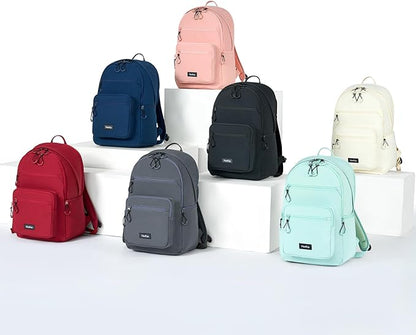 Carry On Travel Backpack For Women, 18 Inch Water Resistant Large Backpack Lightweight Bookbag For Men, 8x14x18 Personal Item Bag Casual Daypack Backpacks For Work Office Commuter (Cyan)