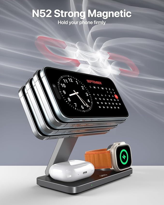 UEQ Foldable 3 in 1 Wireless Charging Station