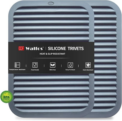 Walfos Silicone Trivets for Hot Pots and Pans