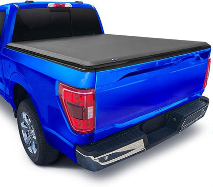 Tyger Auto T1 Soft Roll Up Truck Bed Tonneau Cover Compatible with 2004-2008 Ford F-150; 2005-2008 Lincoln Mark LT | Styleside 5.5' Bed (67") | TG-BC1F9019, Black