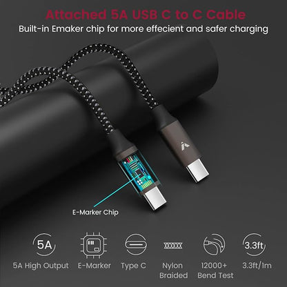VELOGK Super Fast Type C Car Charger [73W Turbo], Fast Adaptive 55W 45W PPS/PD&QC3.0 USB C Car Adapter[Super Fast Charging 2.0]for Samsung S26/S25 Ultra/S24 Ultra/S23 Ultra/S22+/S21/S20, iPad Pro(Red)