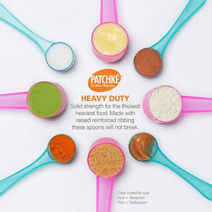 Plastic Measuring Spoons, Fits in Jar, Good