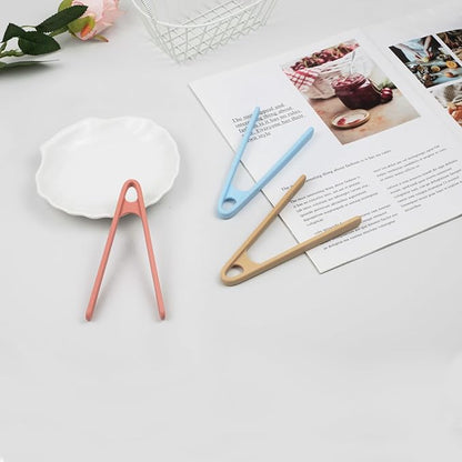 3-Pack Mini Silicone Tongs – 5.5" Small Kitchen Tongs in 3 Colors