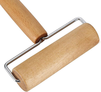 Small Rolling Pin, Pizza Dough Roller, Non Stick Wood Pastry Roller, Kitchen