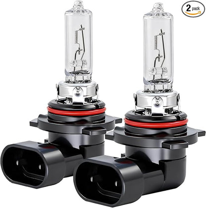 littlelucky 9012/HIR2 Halogen Bulbs, 3800k, 300% Brighter, High Performance 12V/55w Halogen Light for High/Low Beam Replacement Bulb, 1200H Lifespan, Plug&Play 2 Pack
