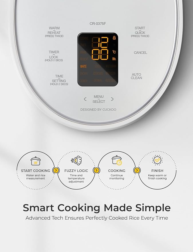 CUCKOO Micom Rice Cooker 3-Cup Uncooked / 6-Cup Cooked