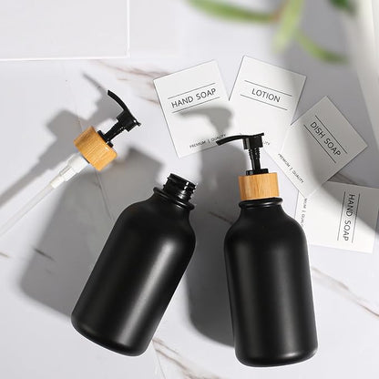 KASUNTING Black Soap Dispenser, 4 Pack Hand Soap Dispenser Bathroom