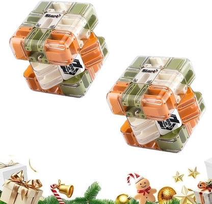 Large 3D Labyrinth Cube Puzzle, 3D Magic Cube Maze Ball Puzzle, Spatial Awareness Brain Training Toy for Stress Relief & Logic Development, Educational Focus Game Gift for Adults Teens(2PCS)