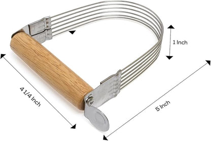 Mrs. Anderson’s Baking 6-Wire Pastry Cutter and Dough Blender, Stainless Steel