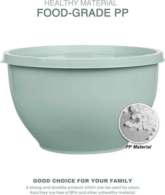 Greentainer Plastic Mixing Bowls