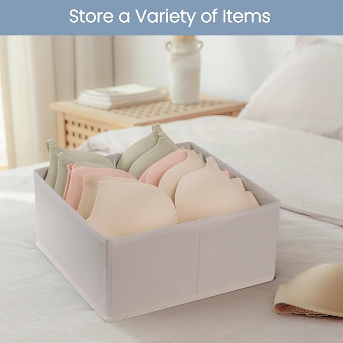 Criusia Drawer Organizer Clothes, 24 Pack Underwear Drawer Organizers, Foldable