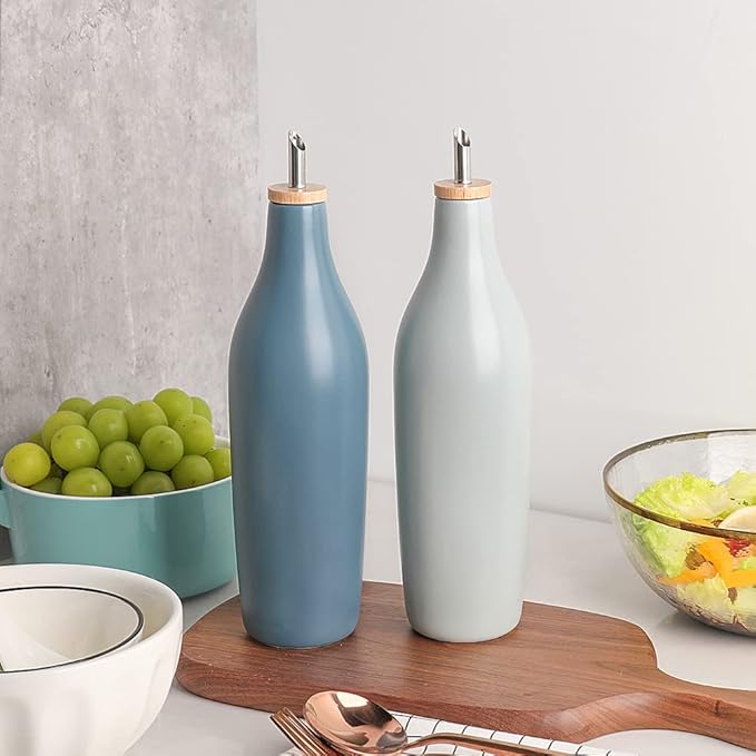 Sweejar Matte Ceramic Olive Oil Dispenser Bottle