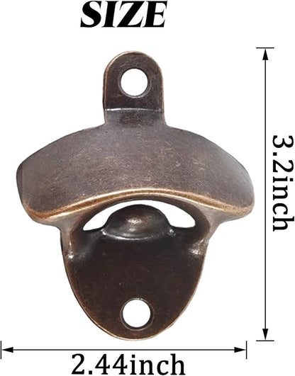 ROYHOO 16PCS Wall Mounted Bottle Opener Vintage Beer Opener