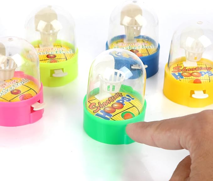 32 Pack Mini Finger Basketball Toys, Fun Handheld Basketball Shooting Games Desktop Fidget Game, Party Favors Decorations Classroom Rewards Carnival Prizes for Kids