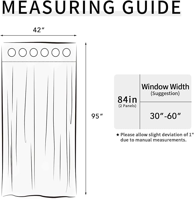 Easy-Going Blackout Curtains for Bedroom, Solid Thermal Insulated Grommet and