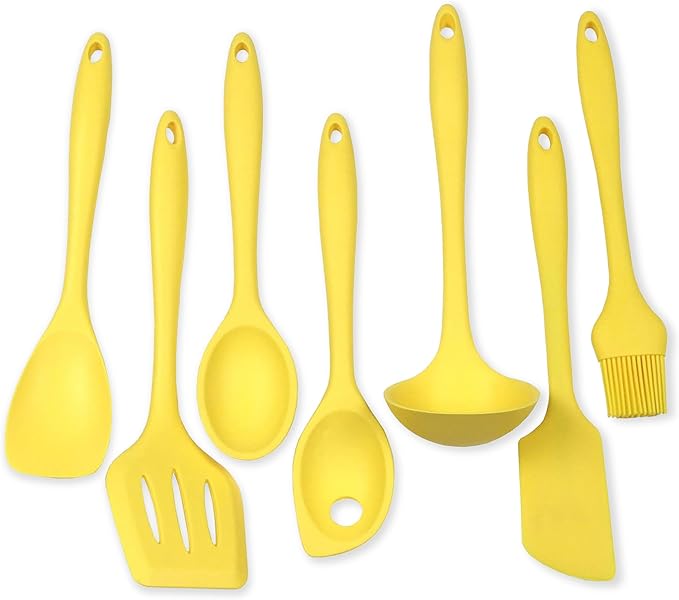 Chef Craft Premium Silicone Kitchen Tool and Utensil Set, 7 Piece