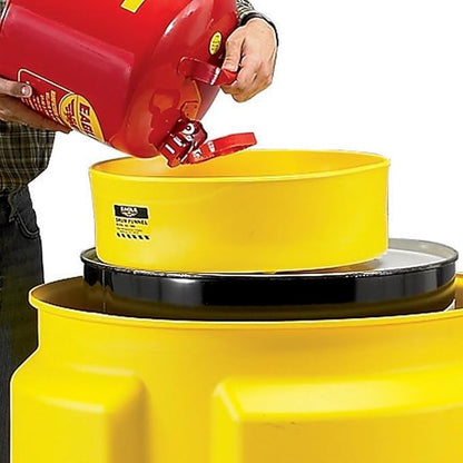 Eagle 1660 Drum Funnel – 18" Diameter, Fits 30 & 55 Gallon Drums, Spout Fits 2"