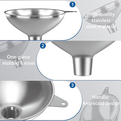 Serinar Stainless Steel Funnel